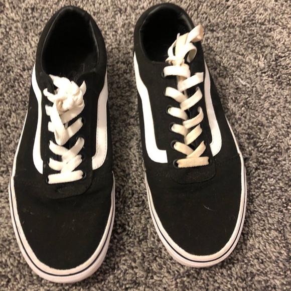 Lightly Worn Black Vans - Picture 2 of 2